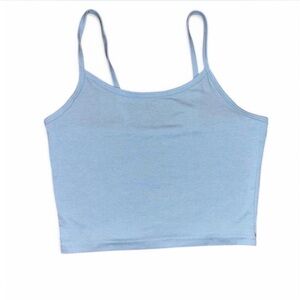 blue tank top cami baby blue